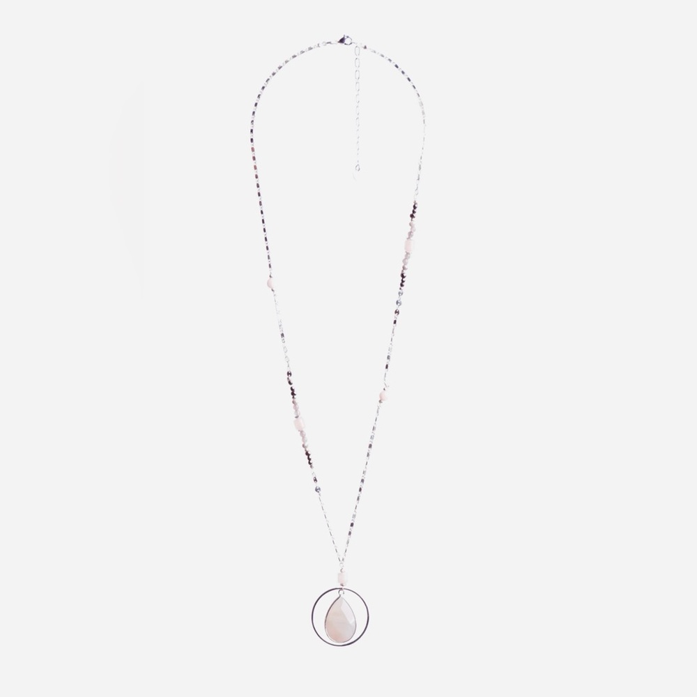 Nakamol - Hartford Natural Stone Pendant Necklace
Light Pink